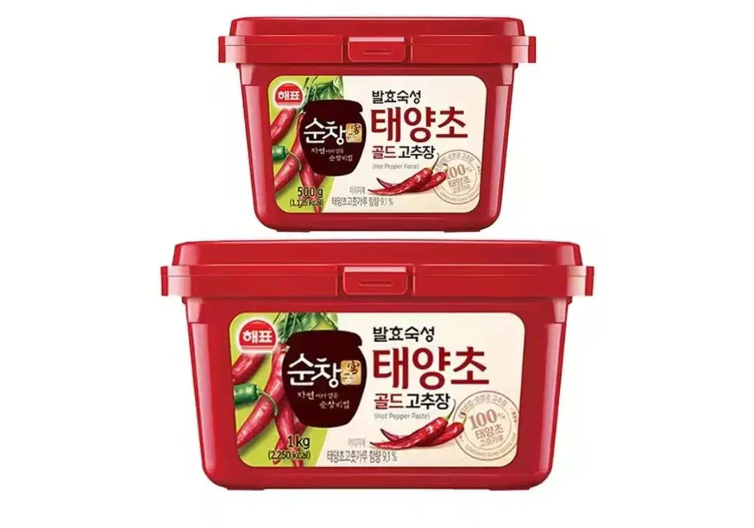 해표 태양초 골드 고추장 1kg + 500g